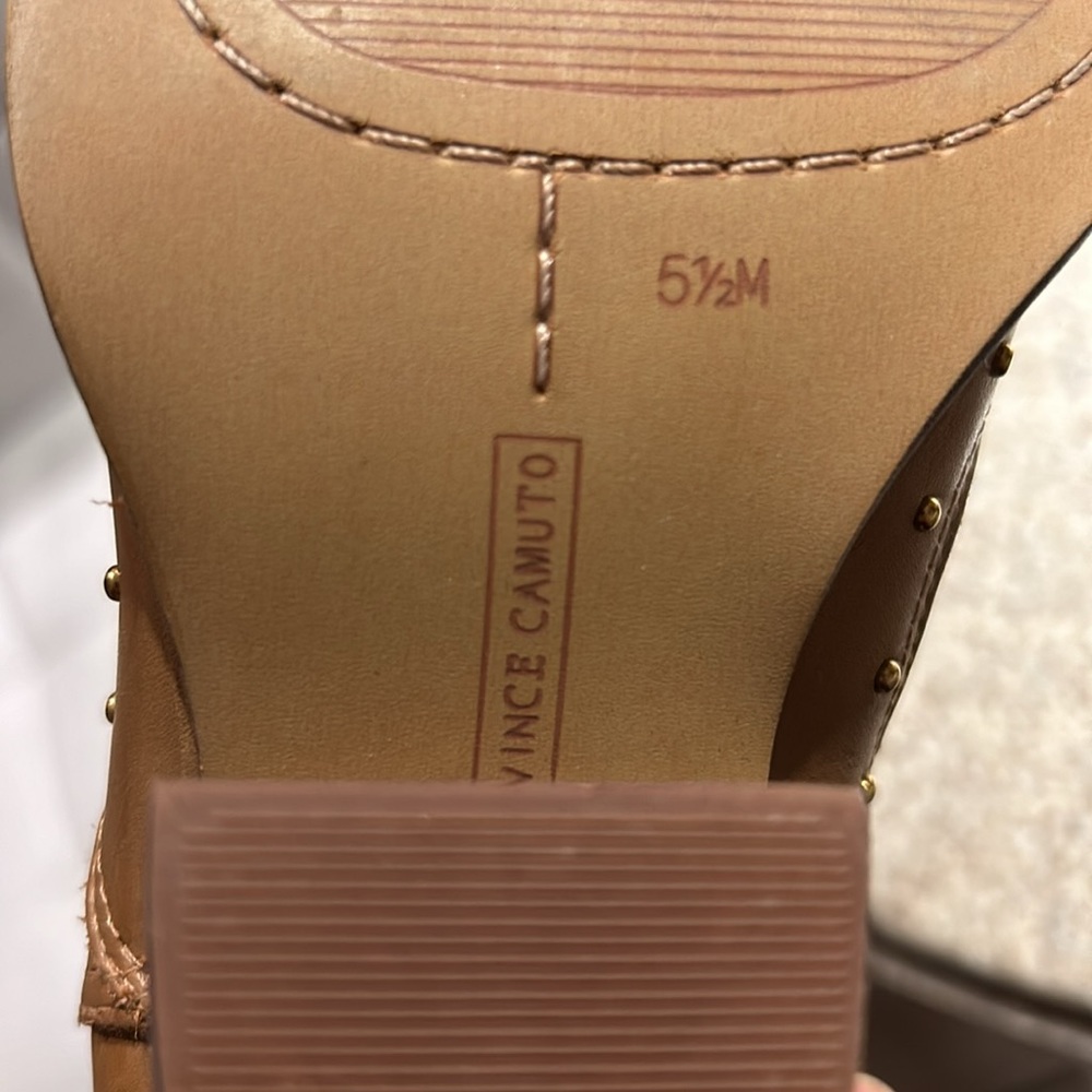 Vince Camuto Norley Studded Leather Western Ankle Booties Women’s Size 5.5 - Picture 10 of 17